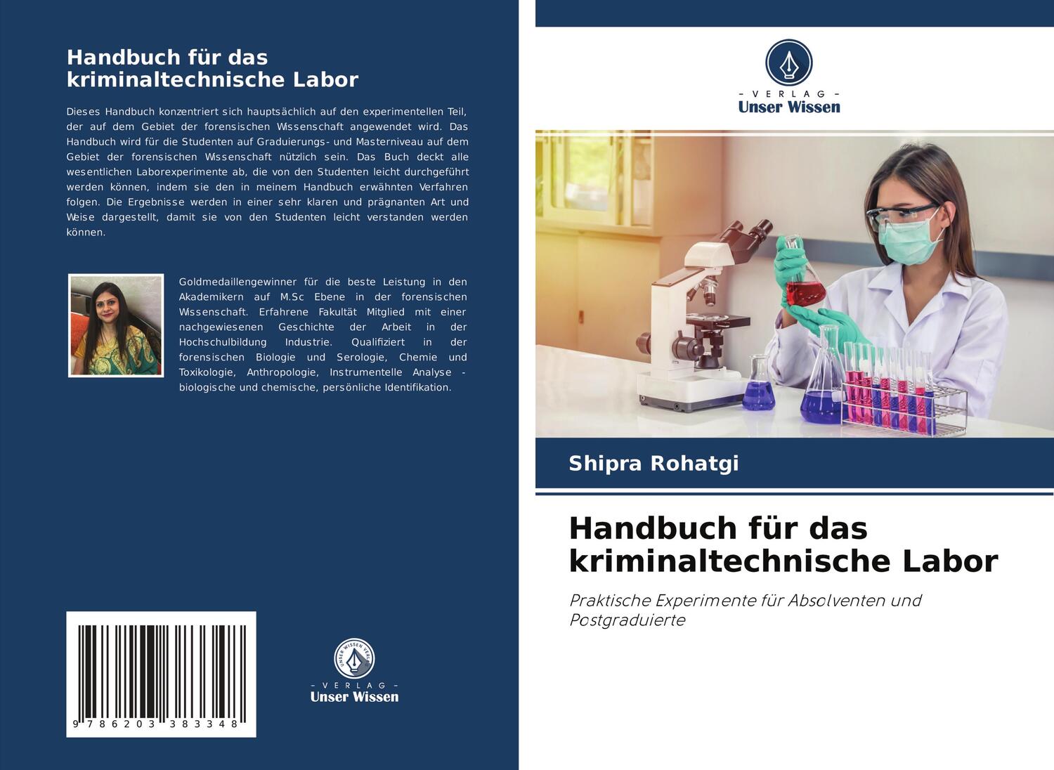 Cover: 9786203383348 | Handbuch für das kriminaltechnische Labor | Shipra Rohatgi | Buch