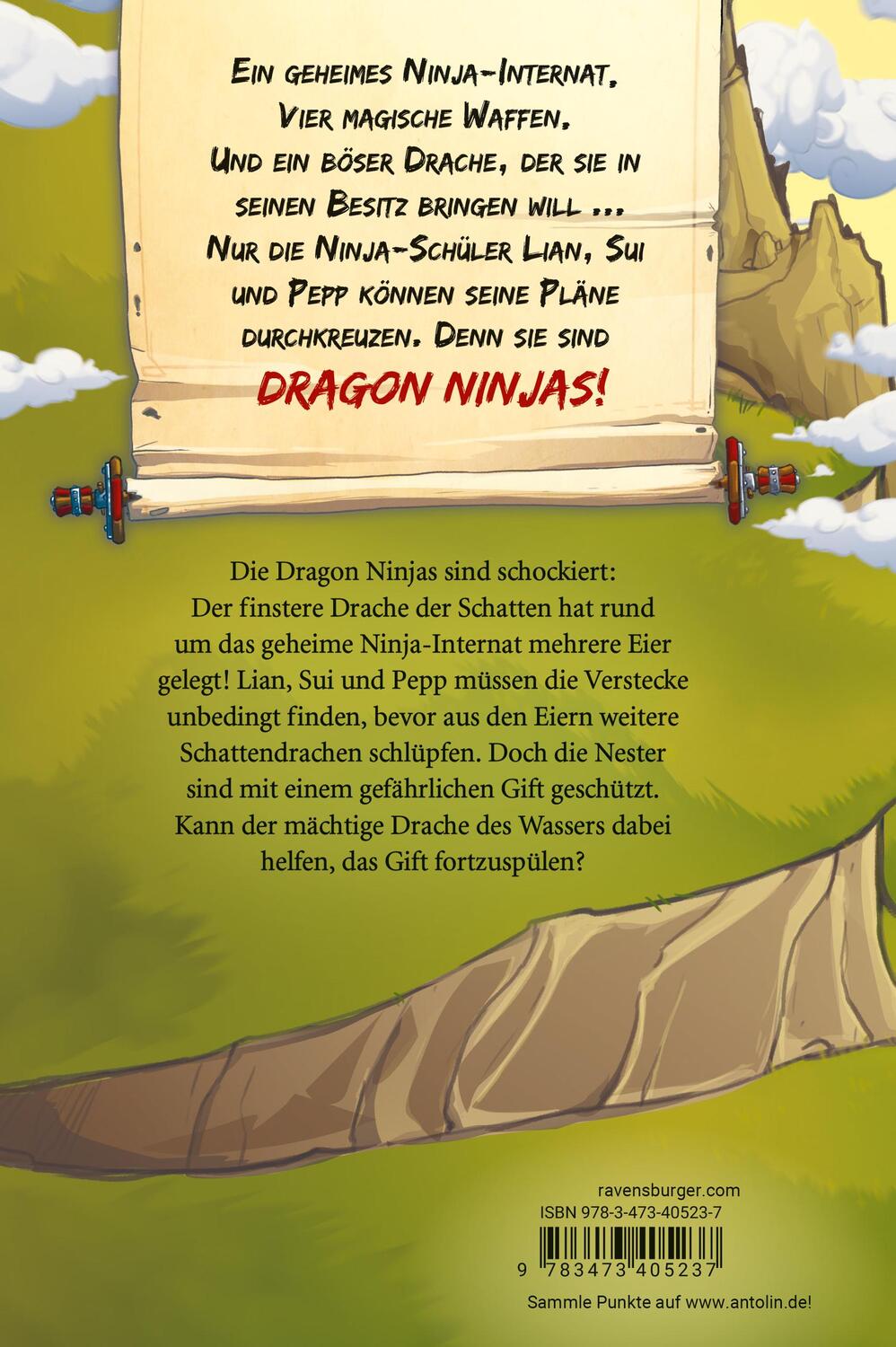 Rückseite: 9783473405237 | Dragon Ninjas, Band 6: Der Drache des Wassers (drachenstarkes...