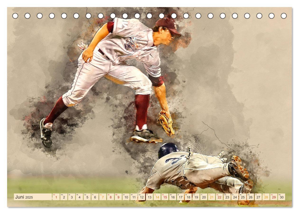 Bild: 9783435405633 | Ich liebe Baseball (Tischkalender 2025 DIN A5 quer), CALVENDO...