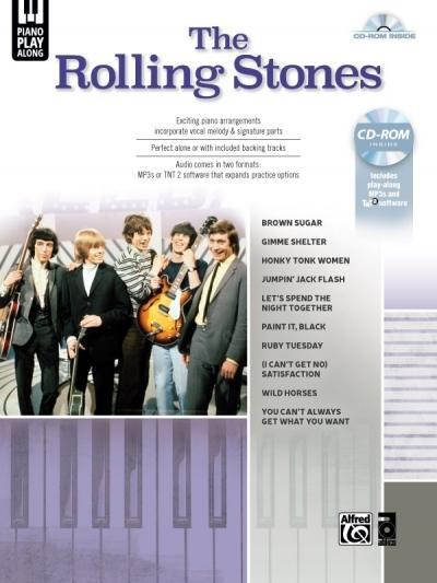 Cover: 9781470623128 | The Rolling Stones Piano Play-Along: Piano/Vocal/Play-Along, Book &...