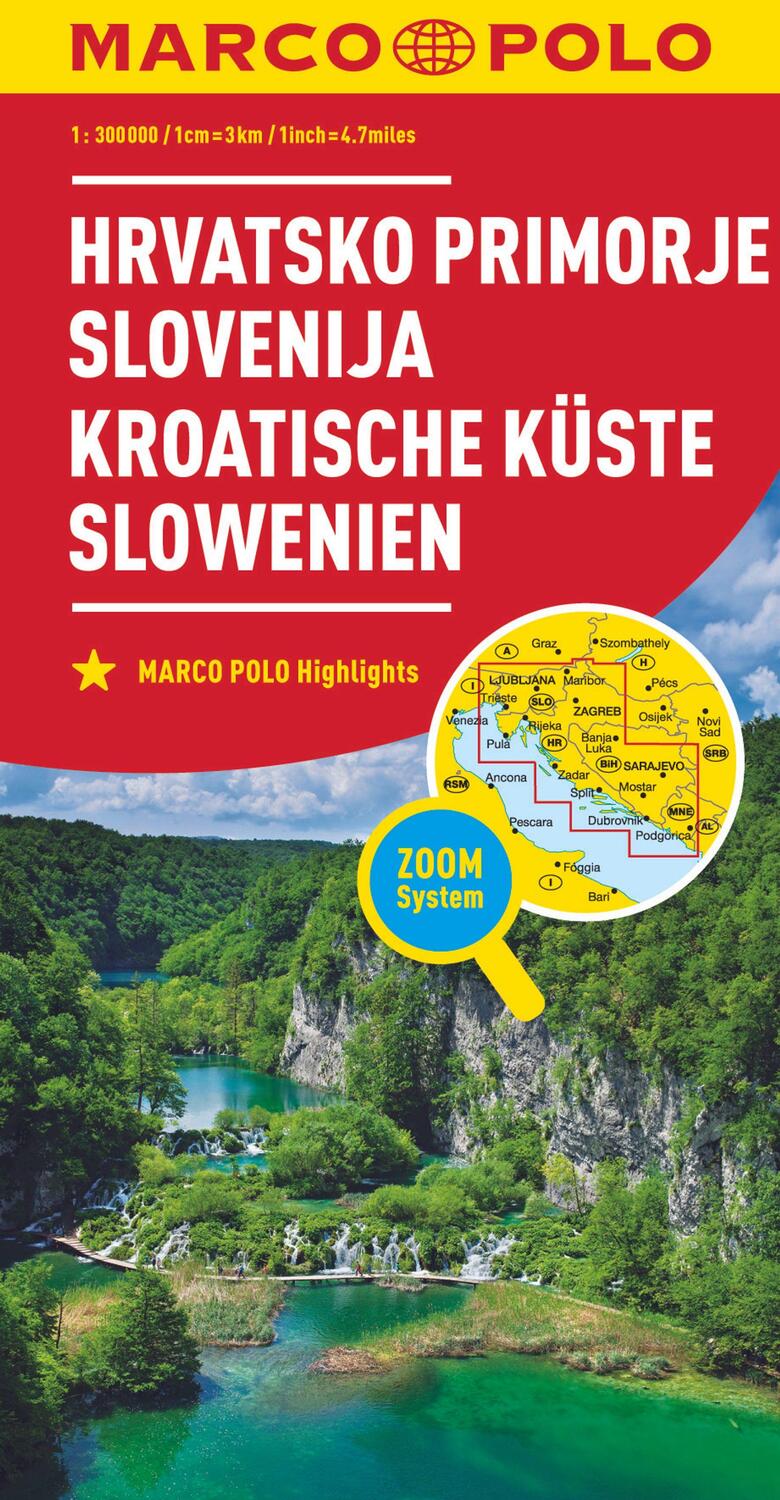 Cover: 9783829737944 | MARCO POLO Regionalkarte Kroatische Küste, Slowenien 1:300.000 | 2017