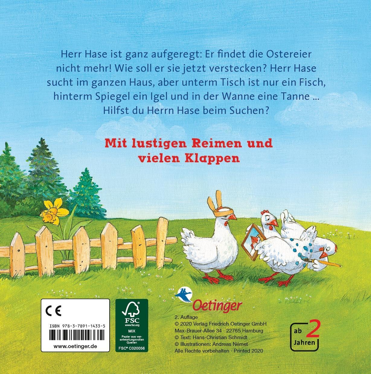 Rückseite: 9783789114335 | Wo sind bloß die Ostereier? | Hans-Christian Schmidt | Buch | PAPPE