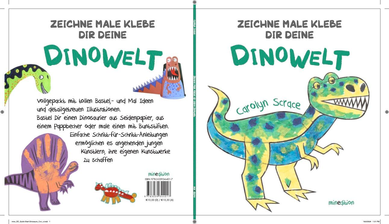 Rückseite: 9783039344000 | Zeichne Male Klebe Dir Deine DINOWELT | Carolyn Scrace | Taschenbuch