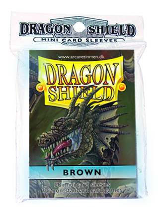 Cover: 5706569101114 | Dragon Shield Japanese size - Brown (50 ct. in bag) | Dragon Shield!