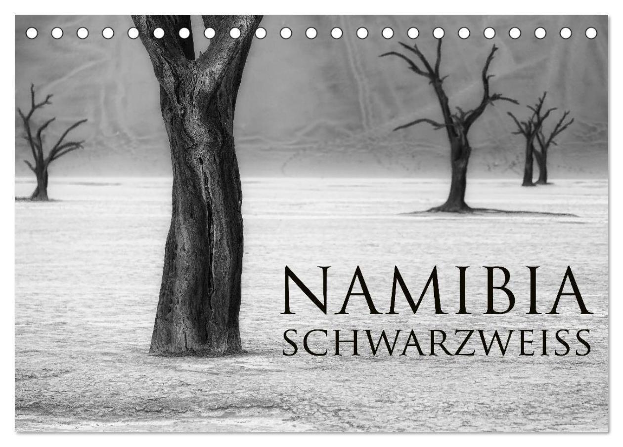 Cover: 9783435572939 | Namibia schwarzweiß (Tischkalender 2025 DIN A5 quer), CALVENDO...