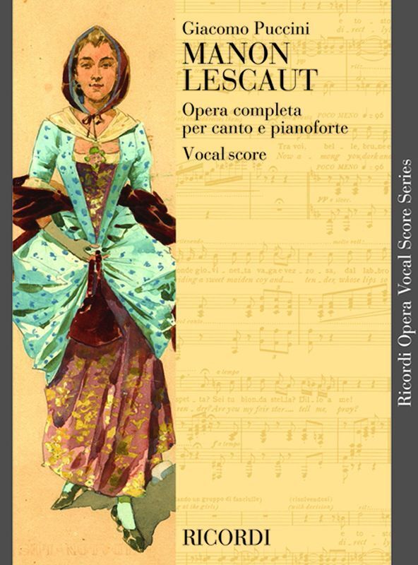 Cover: 9790040973211 | Manon Lescaut | Testo Cantato In Italiano-Inglese | Giacomo Puccini