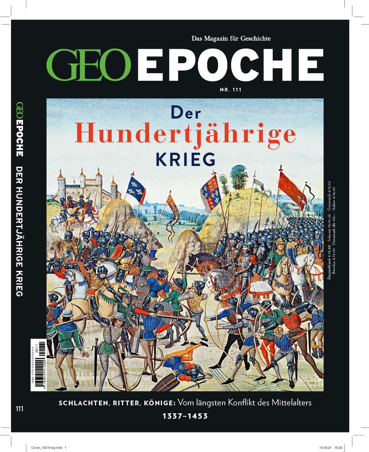 Cover: 9783652010436 | GEO Epoche 111/2021 - Der Hundertjährige Krieg | Jens Schröder (u. a.)