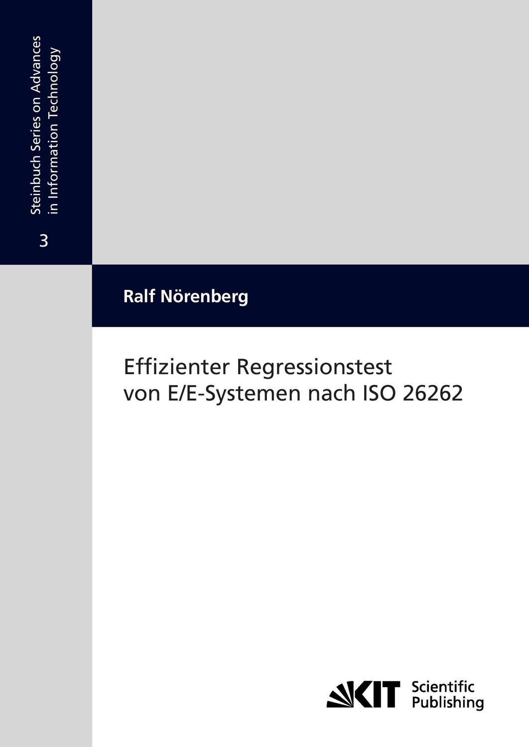 Cover: 9783866448421 | Effizienter Regressionstest von E/E-Systemen nach ISO 26262 | Buch