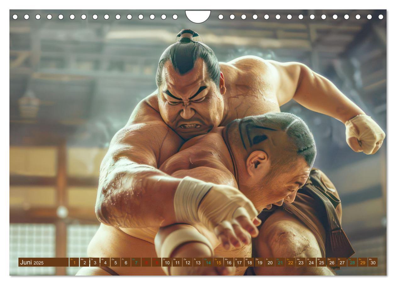 Bild: 9783383809613 | Sumo - Japans schwere Ringer (Wandkalender 2025 DIN A4 quer),...