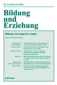Cover: 9783412503574 | Bildung und Jugend in Japan | Taschenbuch | 130 S. | Deutsch | 2016