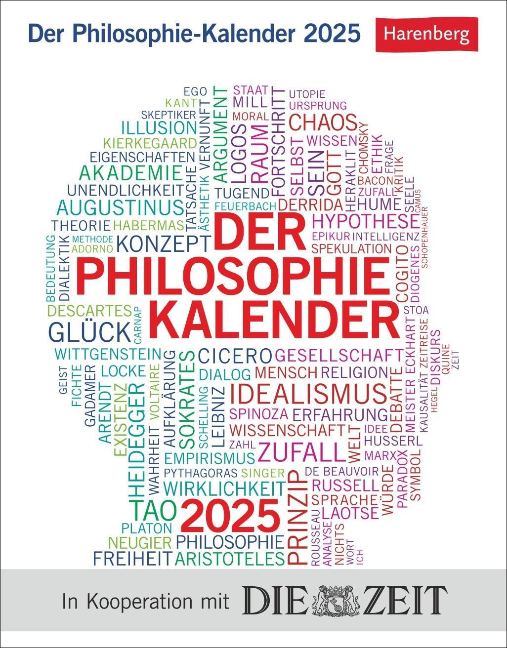 Cover: 9783840034244 | Der Philosophie-Kalender Tagesabreißkalender 2025 | Hattstein (u. a.)