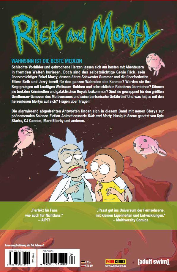 Rückseite: 9783741612411 | Rick and Morty | Bd. 4 | Kyle Starks (u. a.) | Taschenbuch | 132 S.