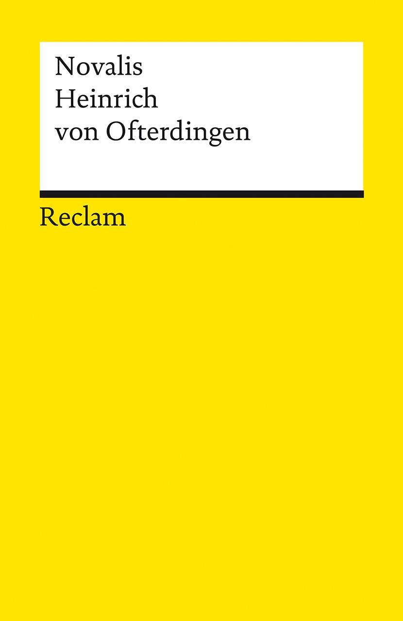 Cover: 9783150141847 | Heinrich von Ofterdingen | Ein Roman | Novalis | Taschenbuch | Deutsch