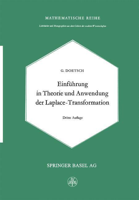 Cover: 9783034851893 | Einführung in Theorie und Anwendung der Laplace-Transformation | Buch