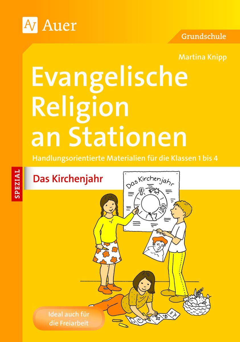 Cover: 9783403072096 | Evangelische Religion an Stationen Das Kirchenjahr | Martina Knipp