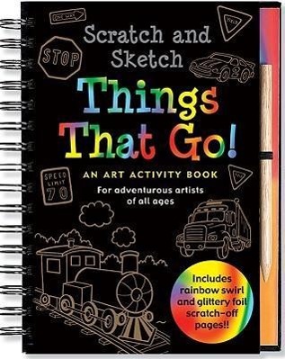 Cover: 9781441303394 | Scratch &amp; Sketch Things That Go (Trace-Along) | Inc Peter Pauper Press