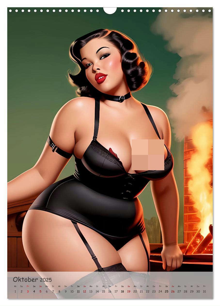 Bild: 9783383808487 | Pin-up Girls - Retro Glamour (Wandkalender 2025 DIN A3 hoch),...