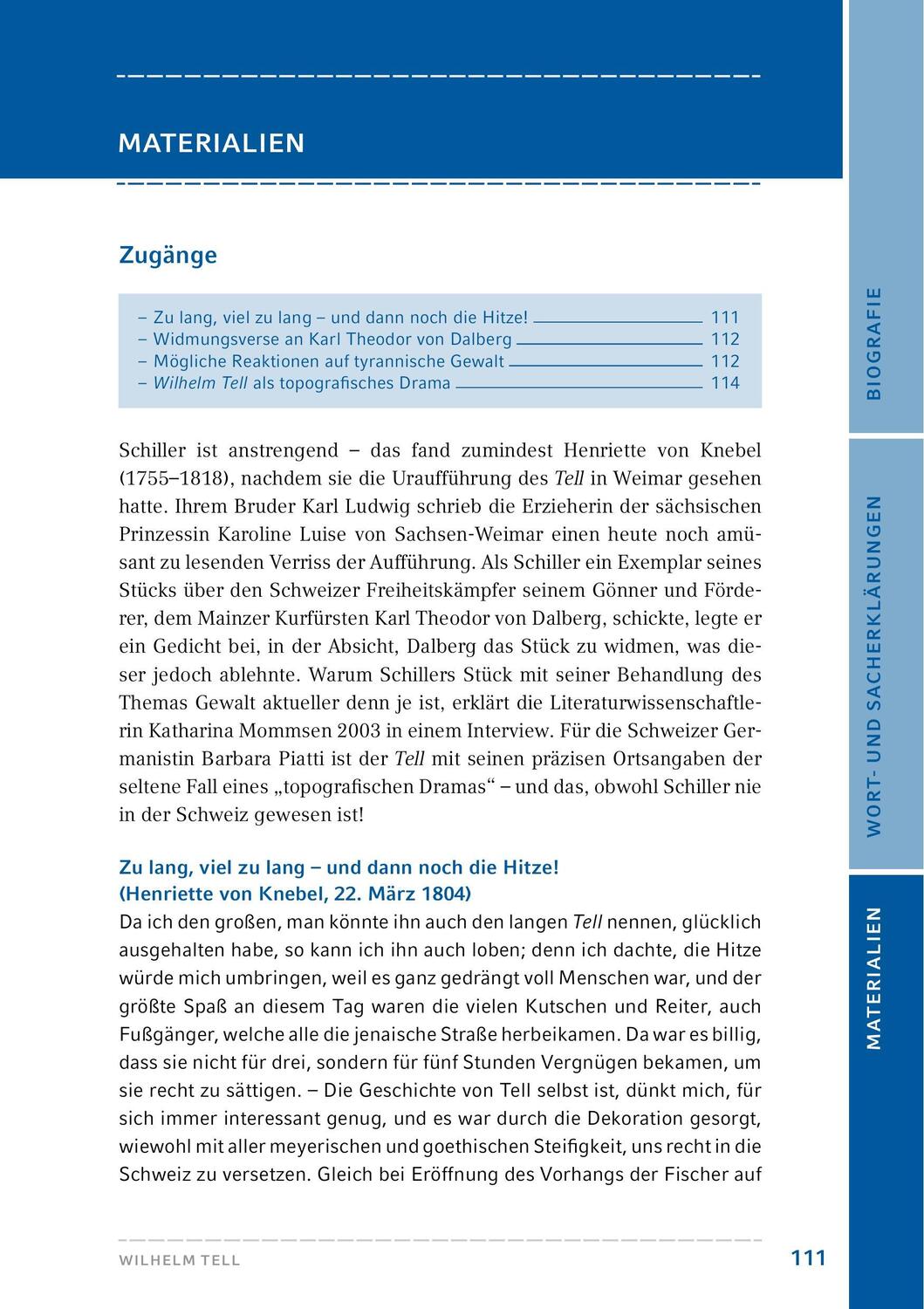 Bild: 9783804425866 | Wilhelm Tell. Hamburger Leseheft plus Königs Materialien | Schiller