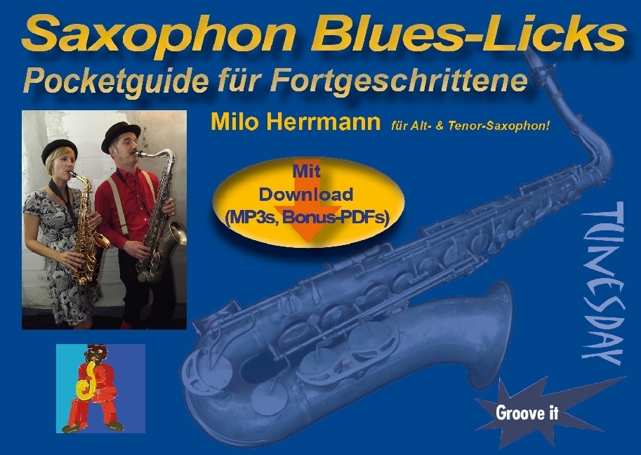 Cover: 9783955340124 | Saxophon Blues Licks - Pocketguide für Fortgeschrittene für Alt-...