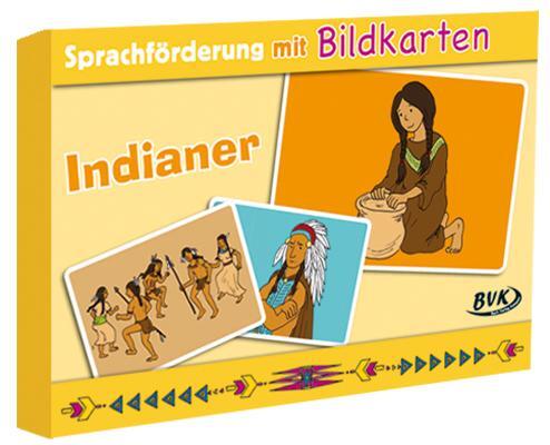 Cover: 9783867404457 | Sprachförderung mit Bildkarten Indianer | Hanna Herkenrath (u. a.)
