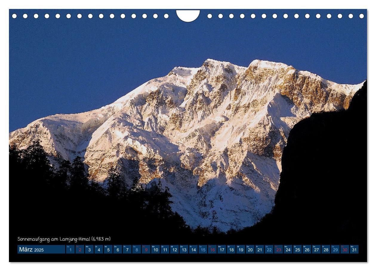 Bild: 9783435038077 | Der Annapurna Trek (Wandkalender 2025 DIN A4 quer), CALVENDO...