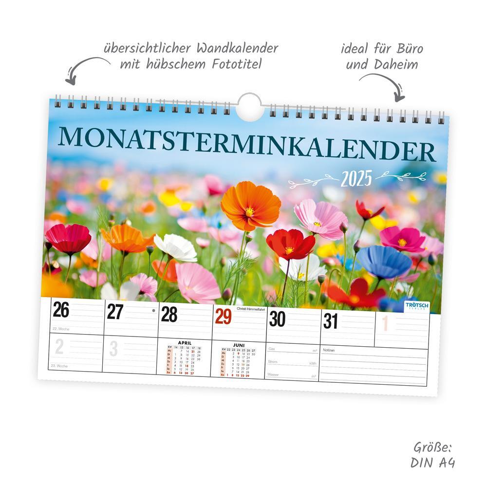 Bild: 4251901506832 | Trötsch Monatsterminer Monatsterminkalender mit Fotocover 2025 | KG