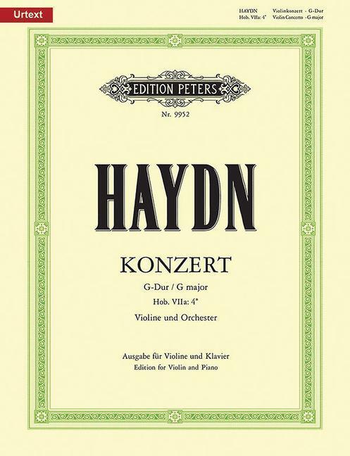 Cover: 9790014079178 | Violin Concerto in G Hob. Viia:4 (Edition for Violin and Piano):...