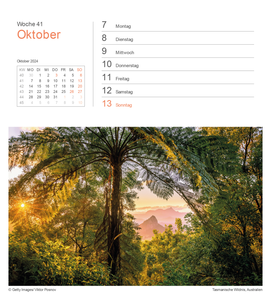 Bild: 9783965912991 | Das Naturerbe der Welt - KUNTH Postkartenkalender 2024 | Kalender