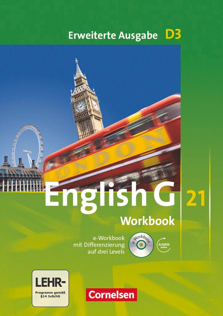 Cover: 9783060312849 | English G 21. Erweiterte Ausgabe D 3. Workbook mit e-Workbook und...