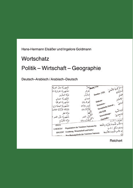 Cover: 9783895001024 | Wortschatz Politik, Wirtschaft, Geographie, Deutsch-Arabisch /...