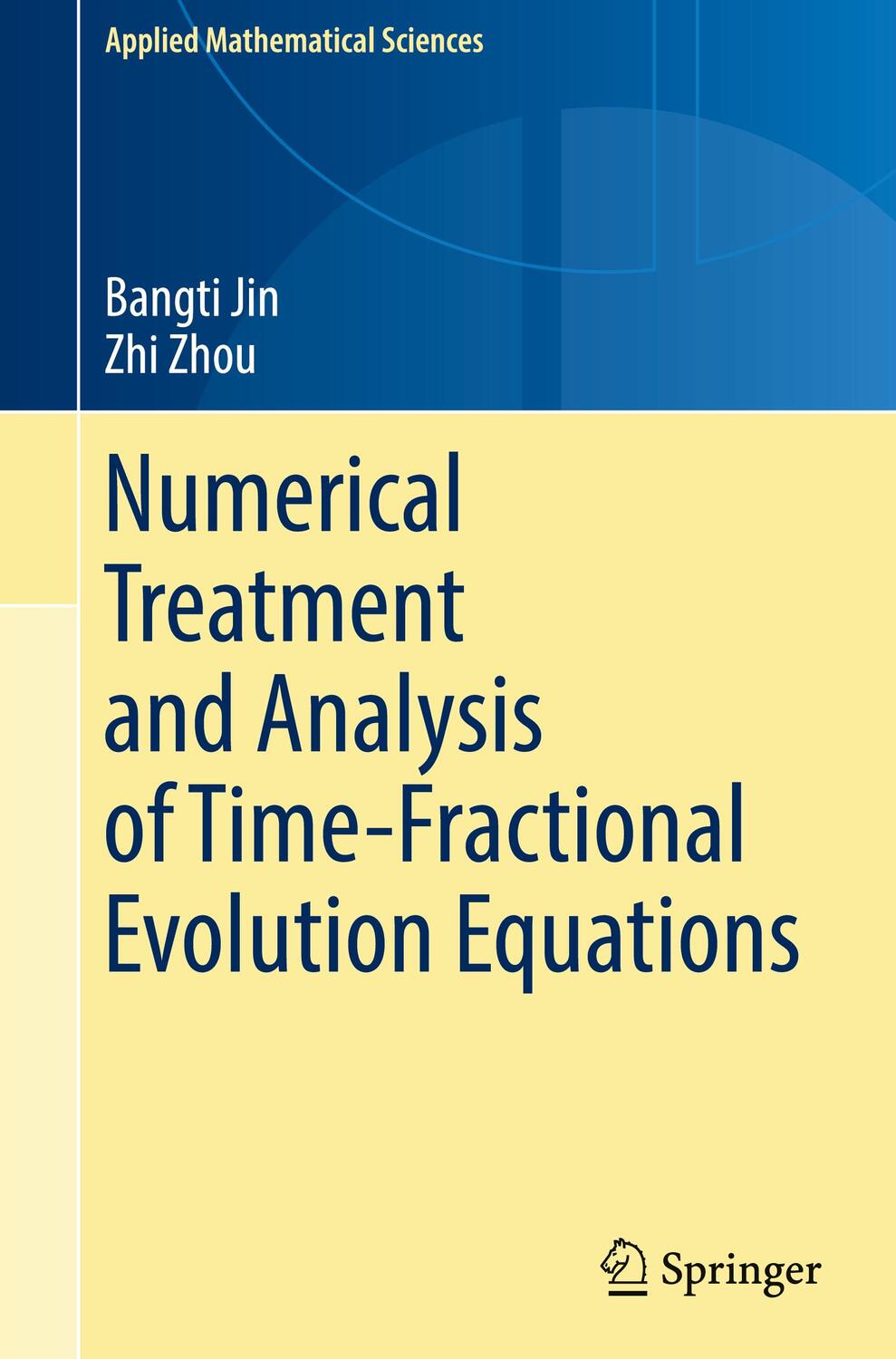 Cover: 9783031210495 | Numerical Treatment and Analysis of Time-Fractional Evolution...