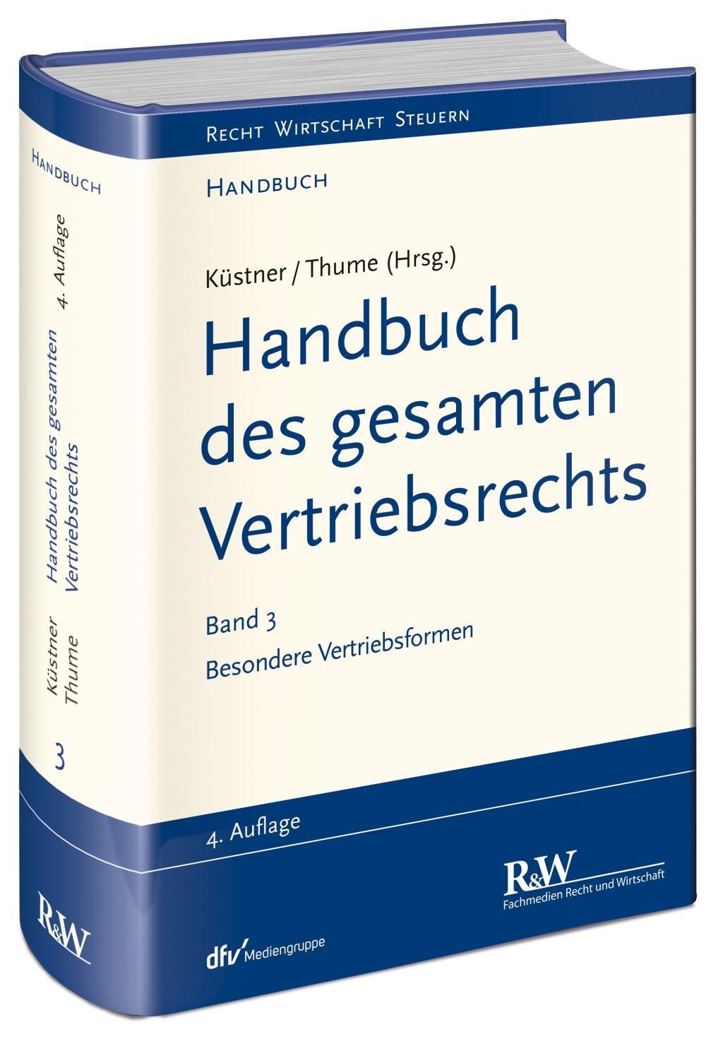 Cover: 9783800515912 | Handbuch des gesamten Vertriebsrechts 3 | Thume | Buch | XXXV | 2014
