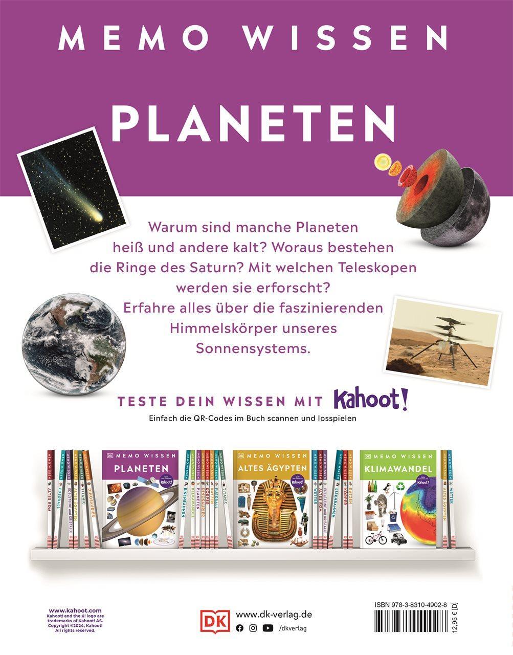 Rückseite: 9783831049028 | memo Wissen. Planeten | Carole Stott | Buch | 72 S. | Deutsch | 2024