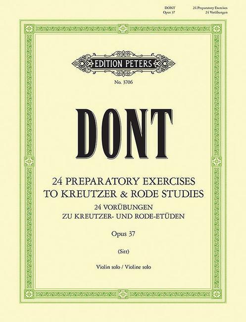 Cover: 9790014017842 | 24 Preparatory Exercises to the Kreutzer and Rode Studies Op. 37...