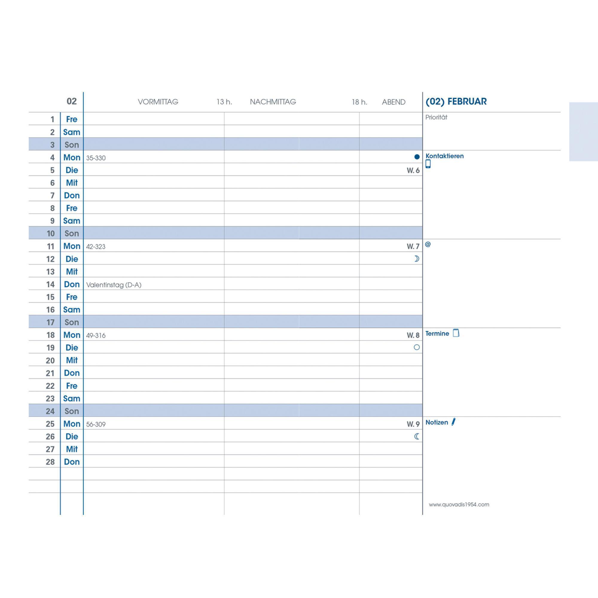 Cover: 3371010129799 | Kalender-Einlage Plain 2025 | Quo Vadis | Kalender | Deutsch | 2025