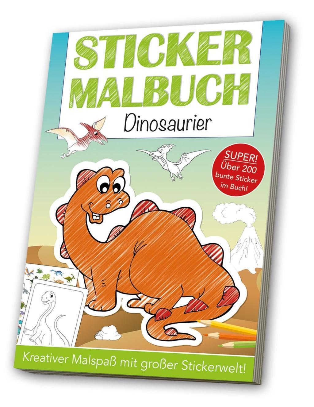 Cover: 4019393982752 | Stickermalbuch: Dinosaurier | Broschüre | Deutsch | 2017