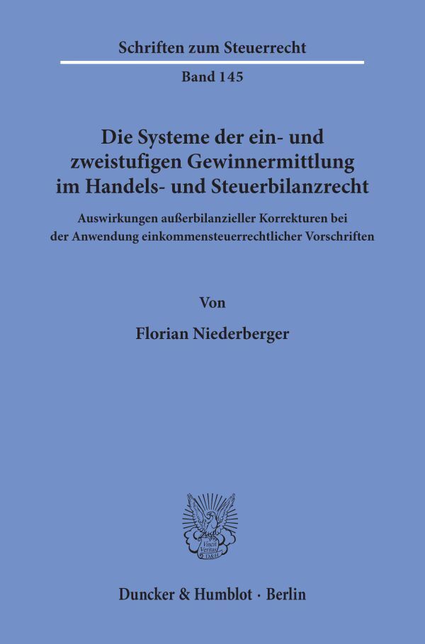 Cover: 9783428157051 | Die Systeme der ein- und zweistufigen Gewinnermittlung im Handels-...