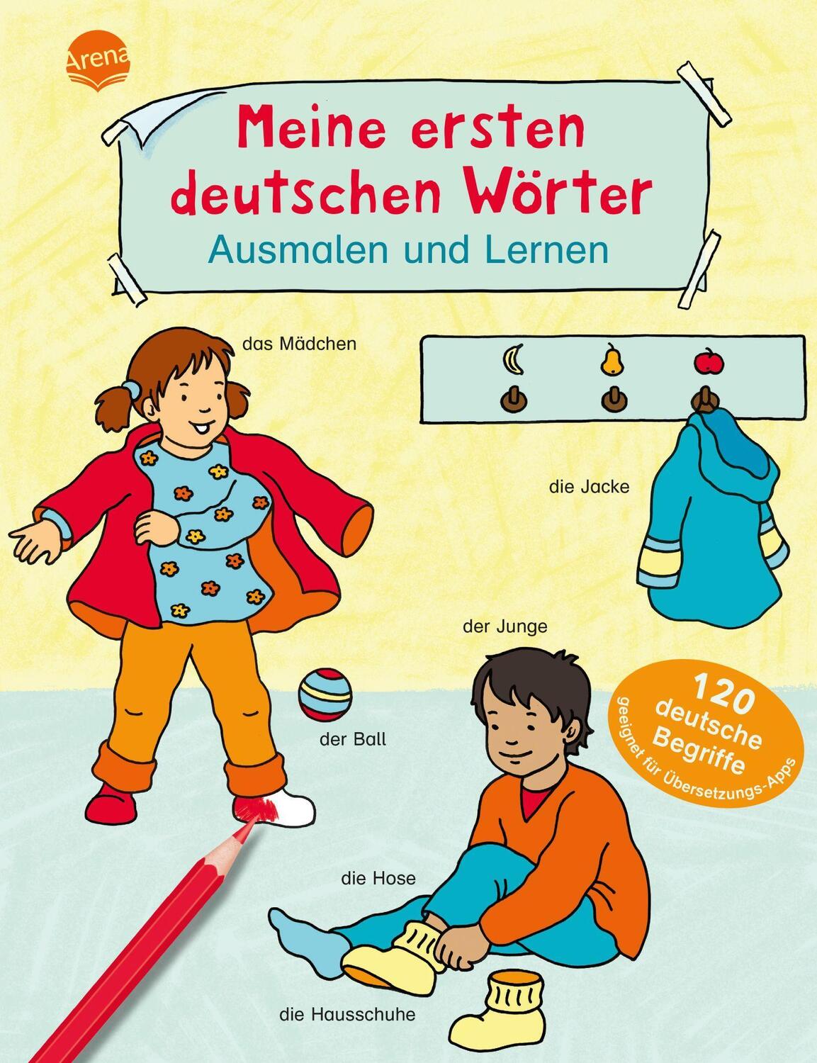 Cover: 9783401719658 | Meine ersten deutschen Wörter. Ausmalen und Lernen | Taschenbuch