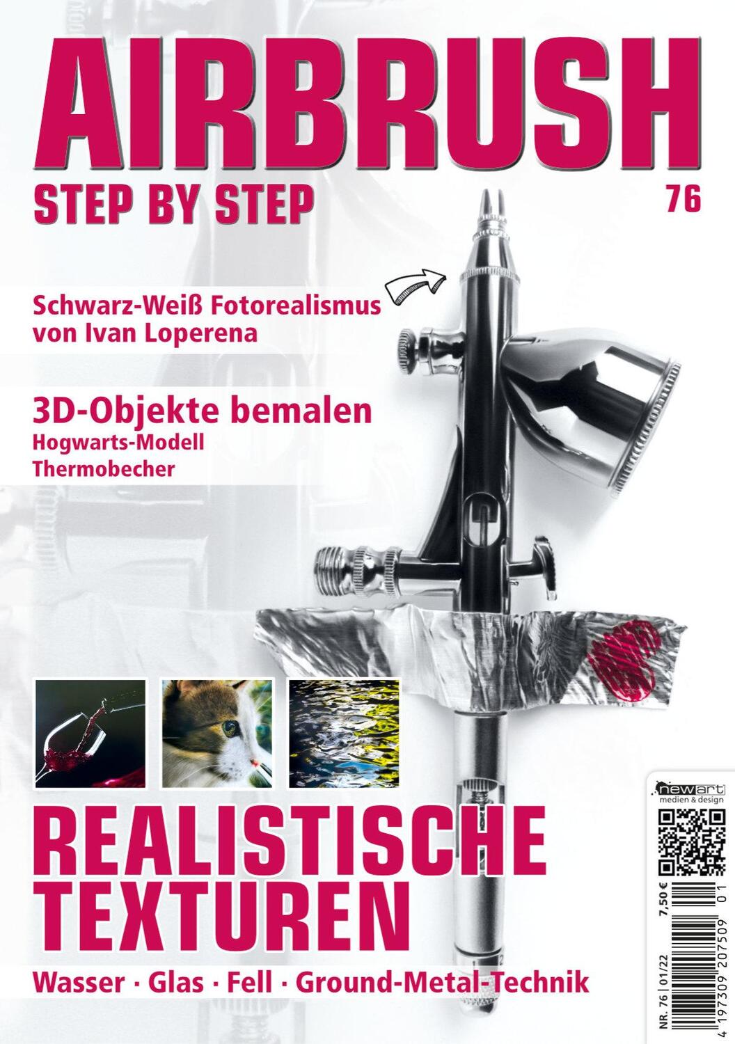 Cover: 9783941656635 | Airbrush Step by Step 76 | Realistische Texturen | Kolmer (u. a.)