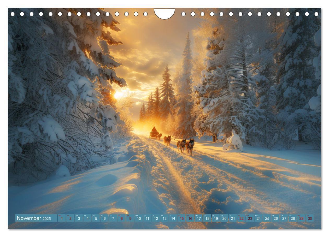 Bild: 9783383831232 | Schlittenhund Träume (Wandkalender 2025 DIN A4 quer), CALVENDO...