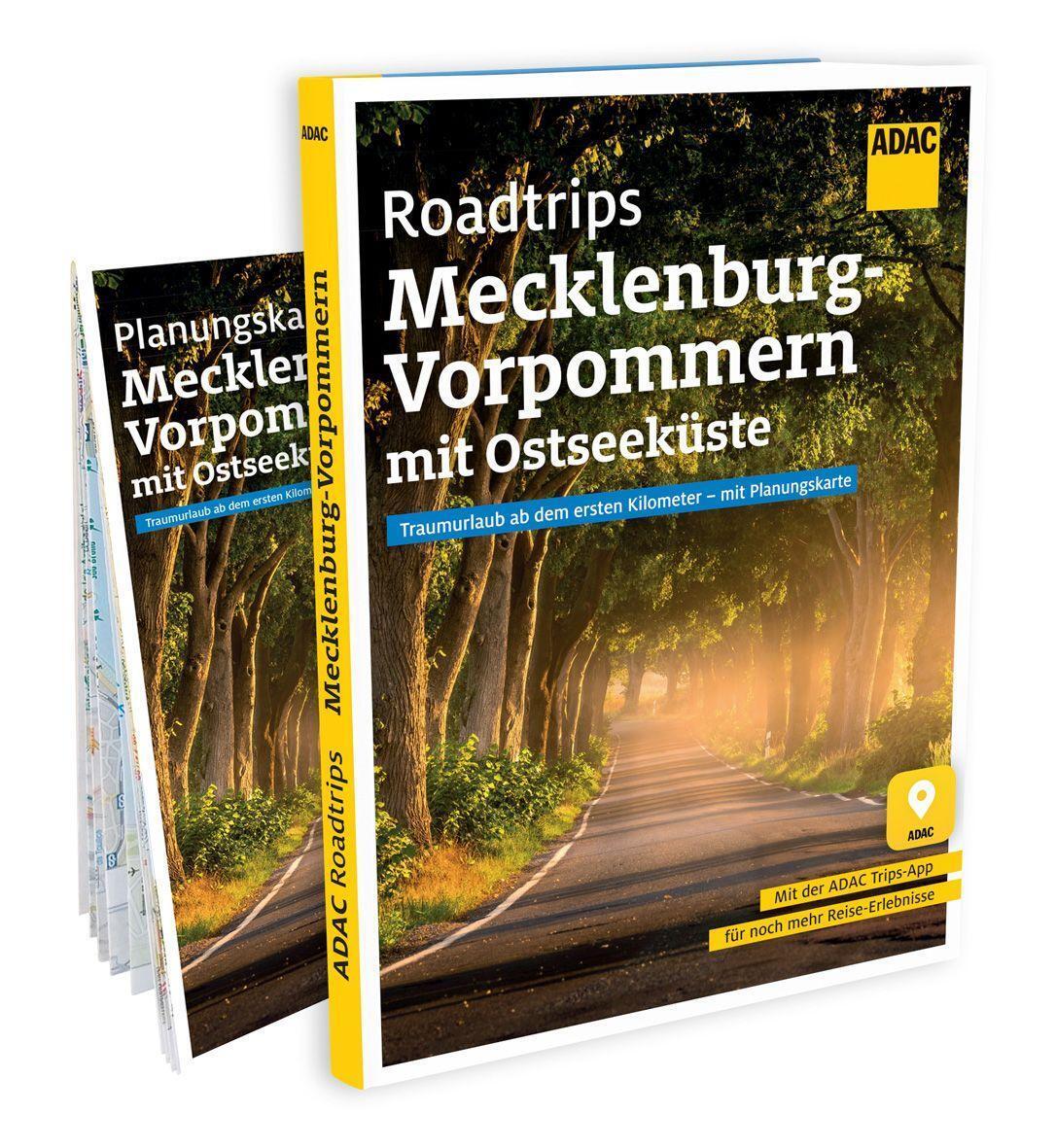 Cover: 9783986450762 | ADAC Roadtrips Mecklenburg-Vorpommern mit Ostseeküste | Katja Gartz