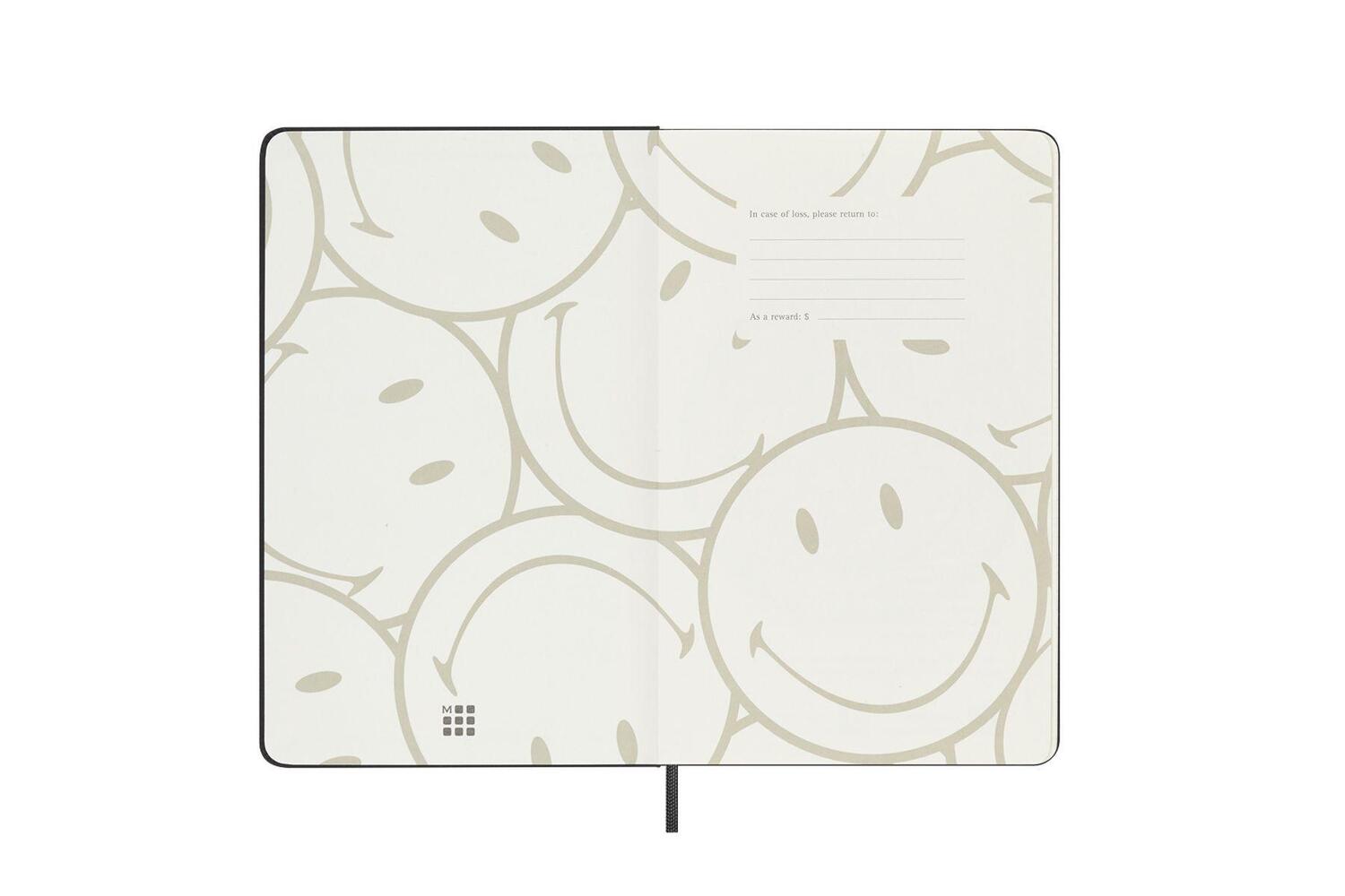 Bild: 8056598855081 | Moleskine Limited Edition Notebook Smiley, Large, Ruled, Black,...