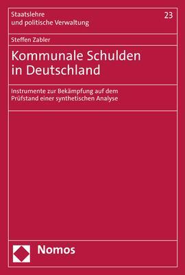 Cover: 9783848777273 | Kommunale Schulden in Deutschland | Steffen Zabler | Taschenbuch