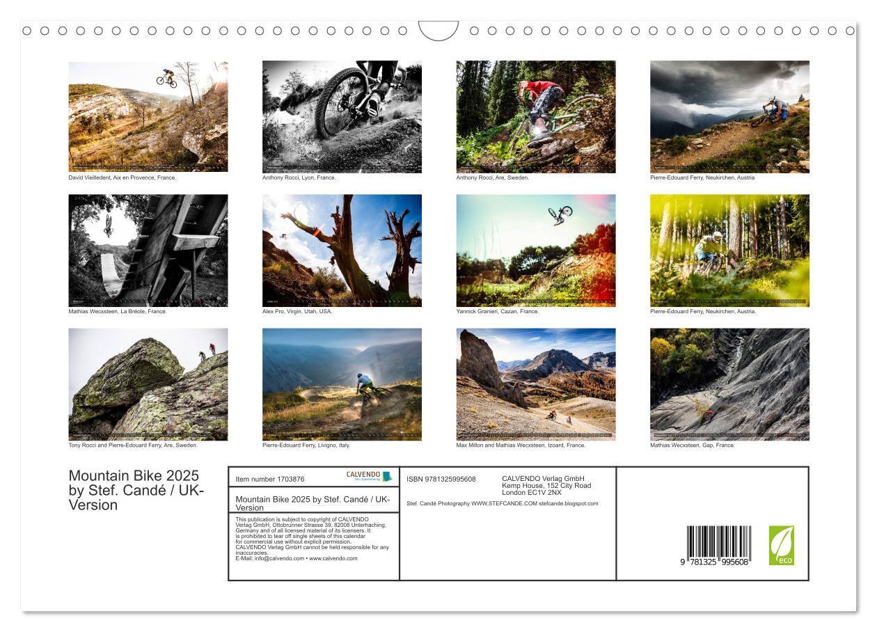 Bild: 9781325995608 | Mountain Bike 2025 by Stef. Candé / UK-Version (Wall Calendar 2025...