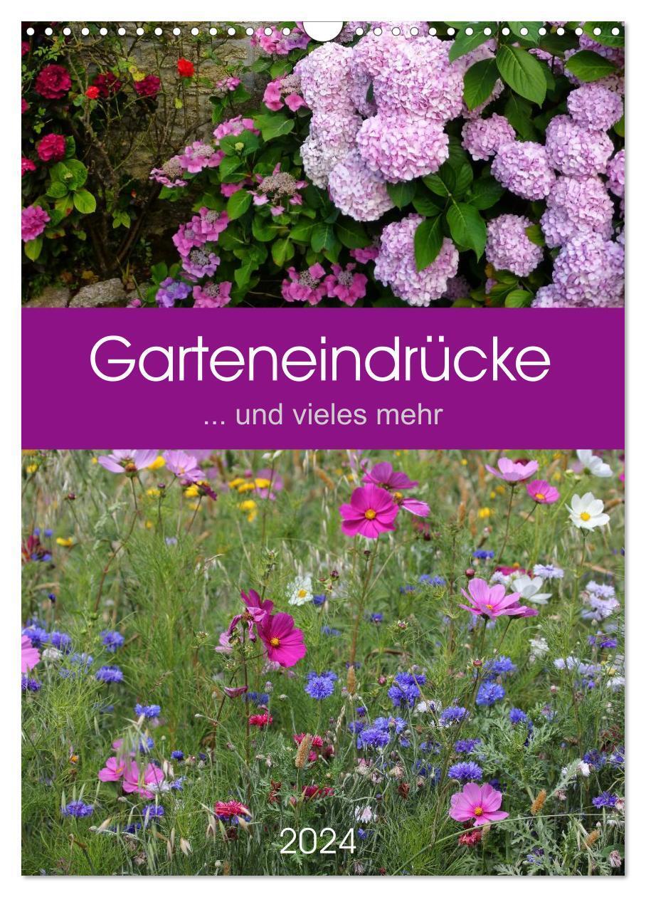Cover: 9783383427800 | Garteneindrücke (Wandkalender 2024 DIN A3 hoch), CALVENDO...