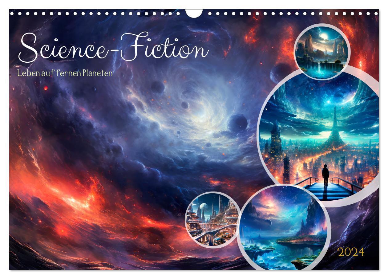 Cover: 9783383728099 | SCIENCE-FICTION Leben auf fernen Planeten (Wandkalender 2024 DIN A3...