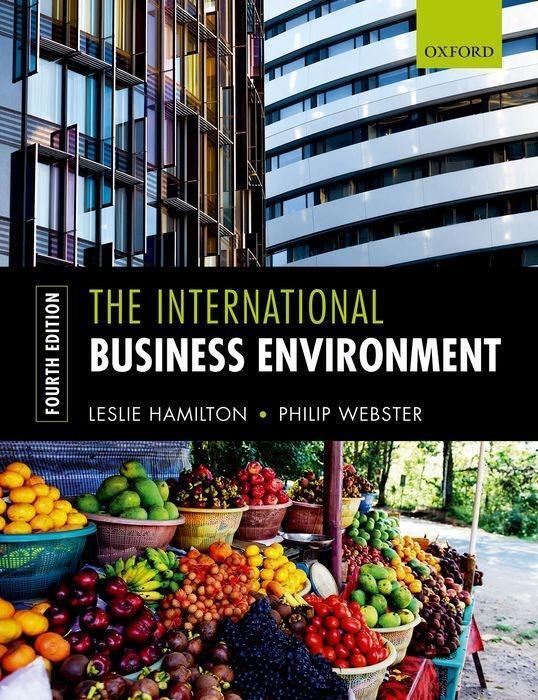 Cover: 9780198804291 | The International Business Environment | Leslie Hamilton (u. a.)