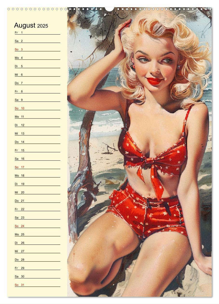 Bild: 9783457126813 | Pin-up-Girls. Sexappeal am Strand (Wandkalender 2025 DIN A2 hoch),...