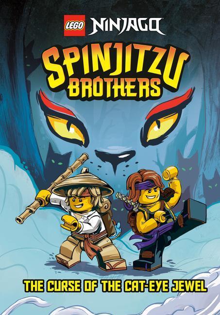 Cover: 9780593381403 | Spinjitzu Brothers #1: The Curse of the Cat-Eye Jewel (Lego Ninjago)