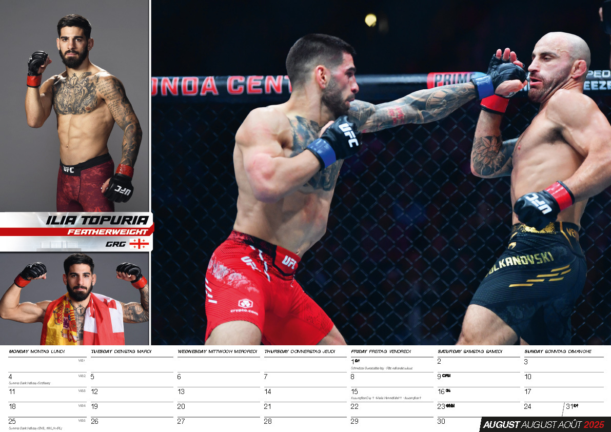 Bild: 9798893610918 | MMA Kalender 2025 | Kalender | 14 S. | Deutsch | 2025